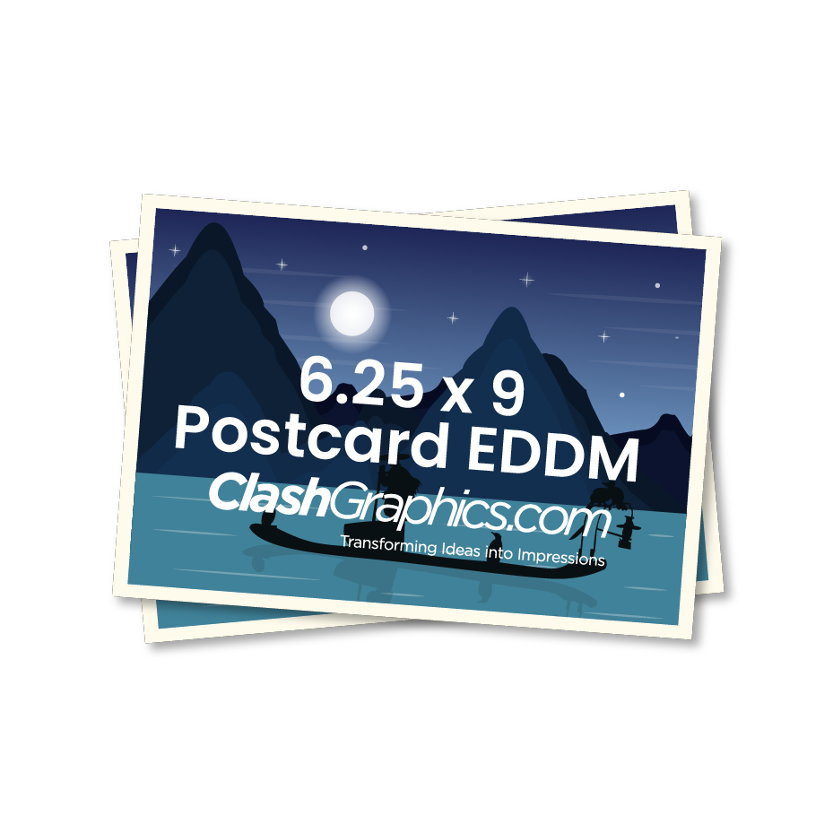 EDDM Postcards - 6.25 x 9 - 16pt UV Coated 2 sided