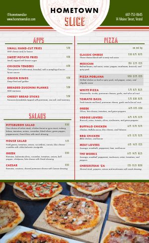 Restaurant Menus